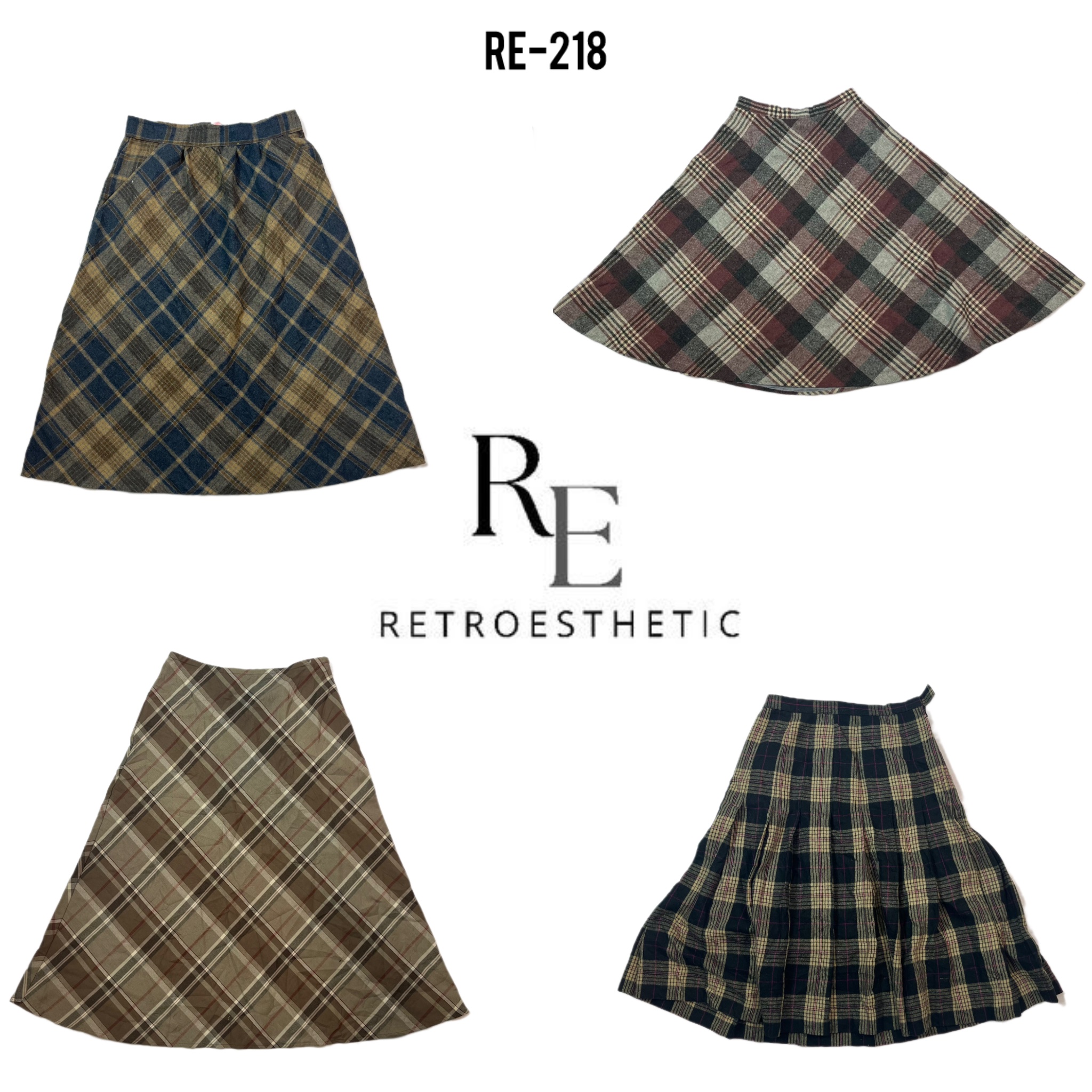 Y2K Winter Wool Skirts (RE-218)