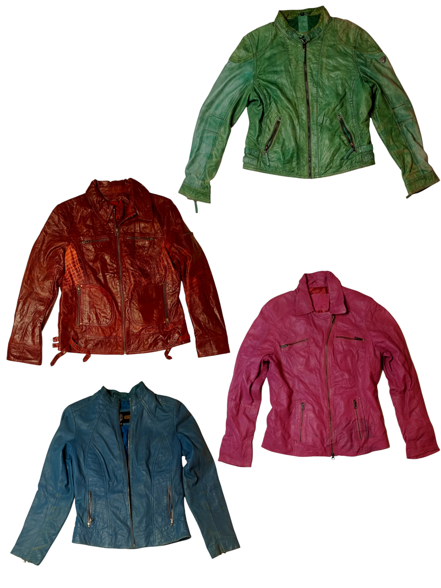 90/s Y2k Structured Leather Jacket (Ts-158)