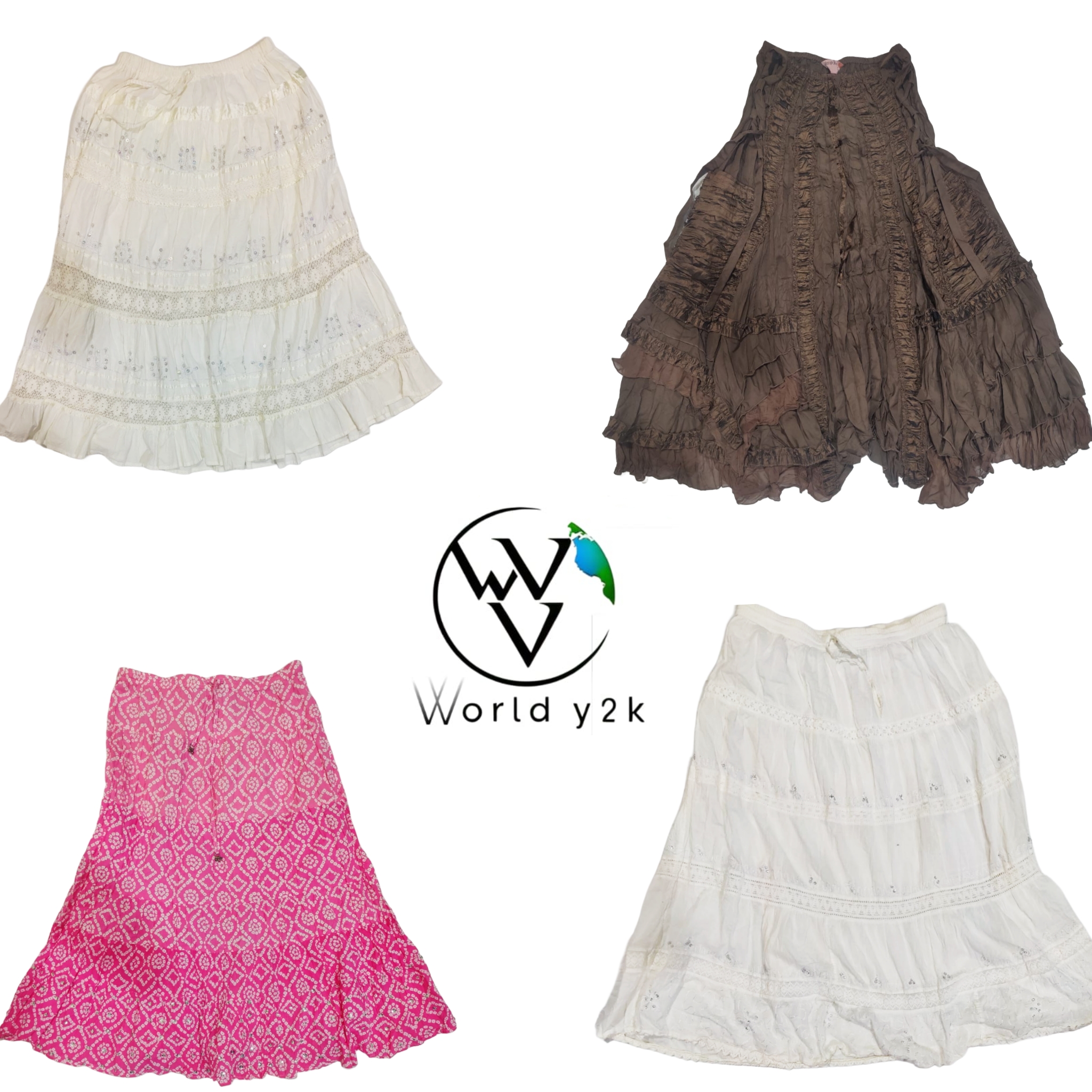 Y2k Fairy Cotton Skirt