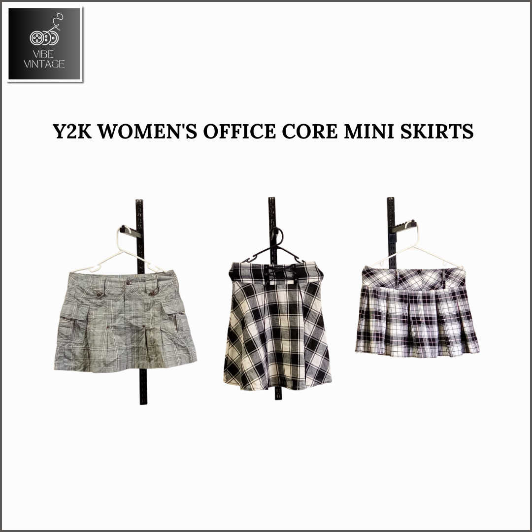 Y2K WOMEN'S OFFICE CORE MINI SKIRTS - 08 PCS