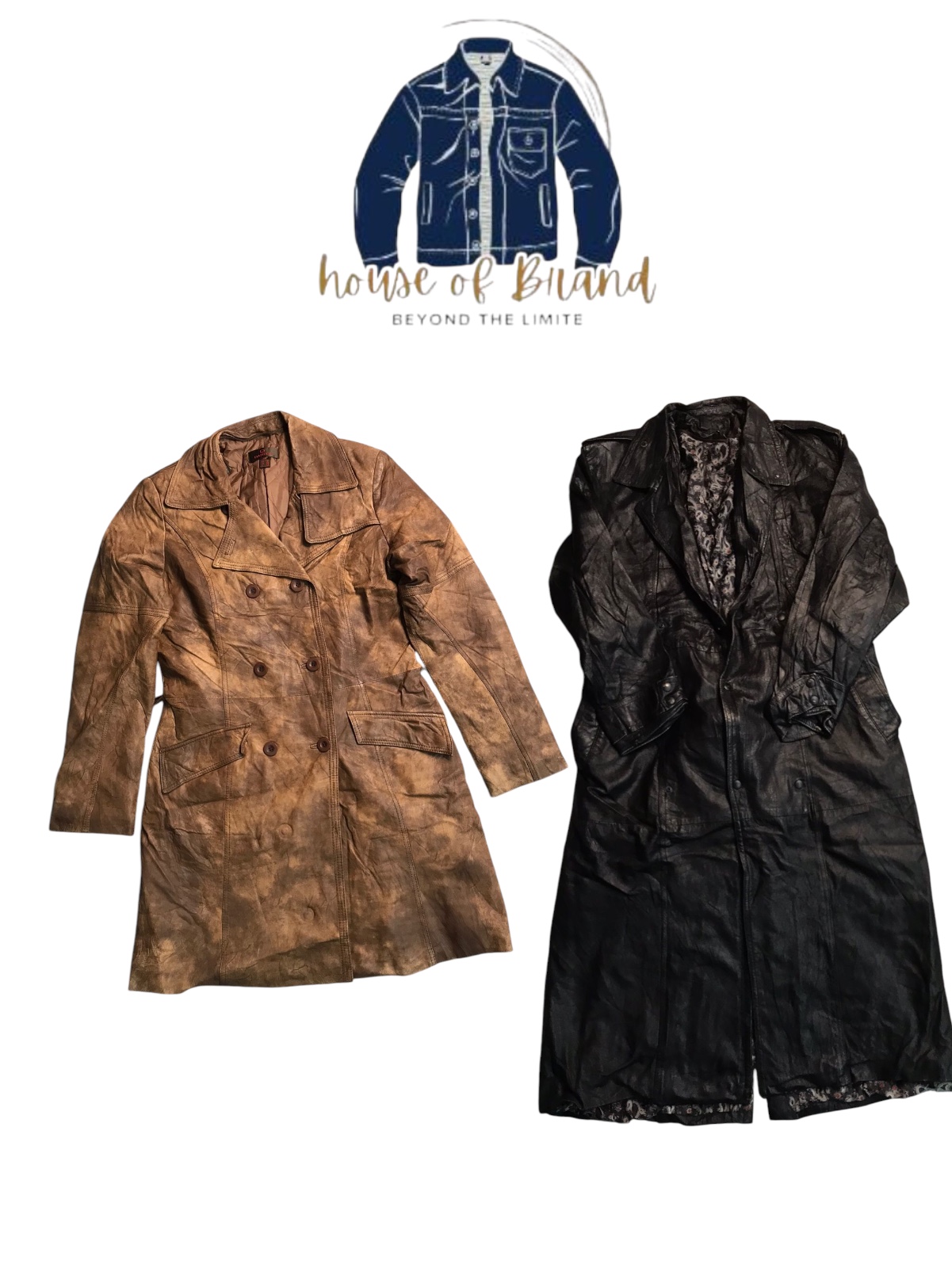 Y2k long and short leather trench coat buy 50 get 2 free