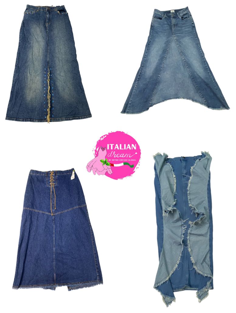 Jupes maxi en denim Y2K les plus vendues