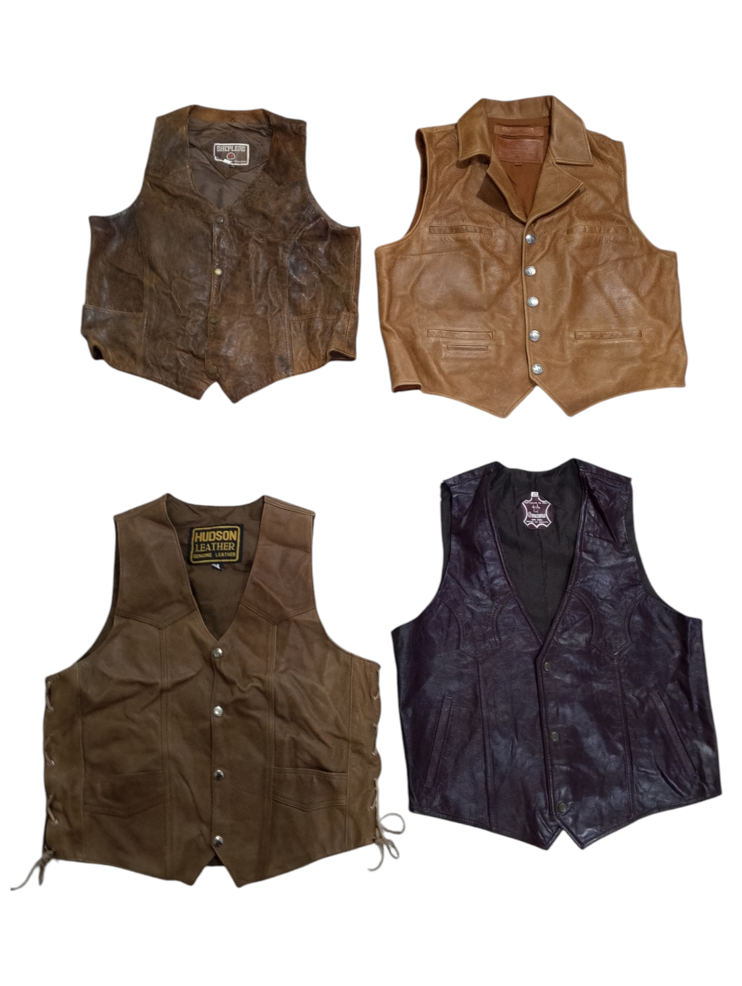 Leather aesthetic vests - 7 pcs - dec4/24