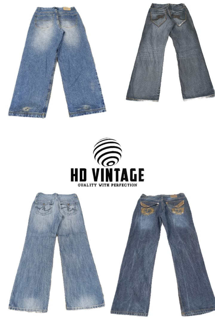 HD521 Men Baggy Designer Jeans - 15 pieces