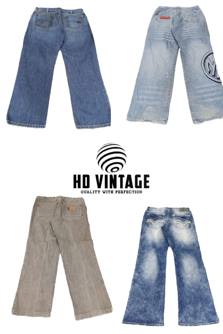 HD520 Men Baggy Designer Jeans - 13 pieces