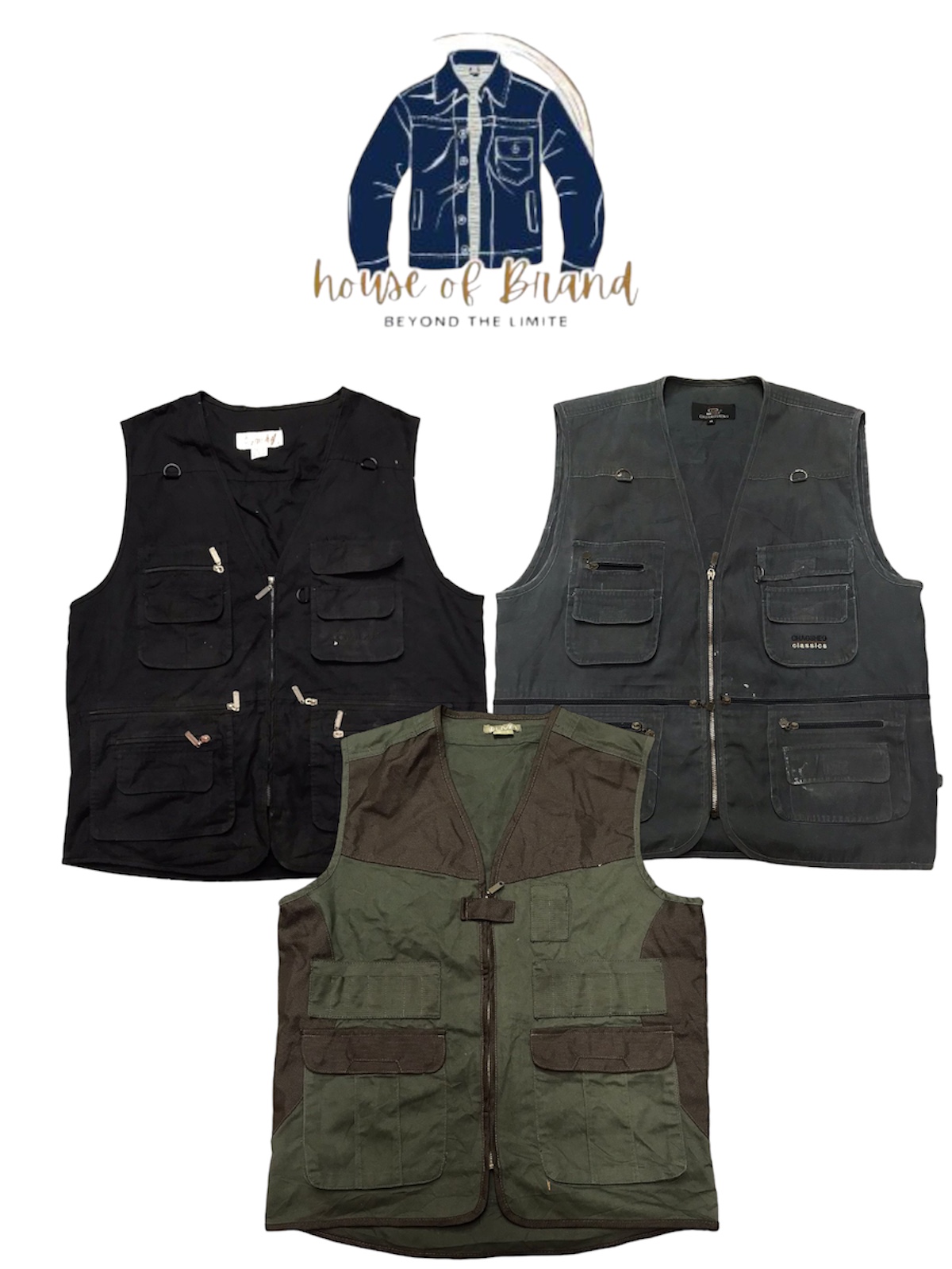 Retro revival fisherman vest jackets buy 50 get 2 free