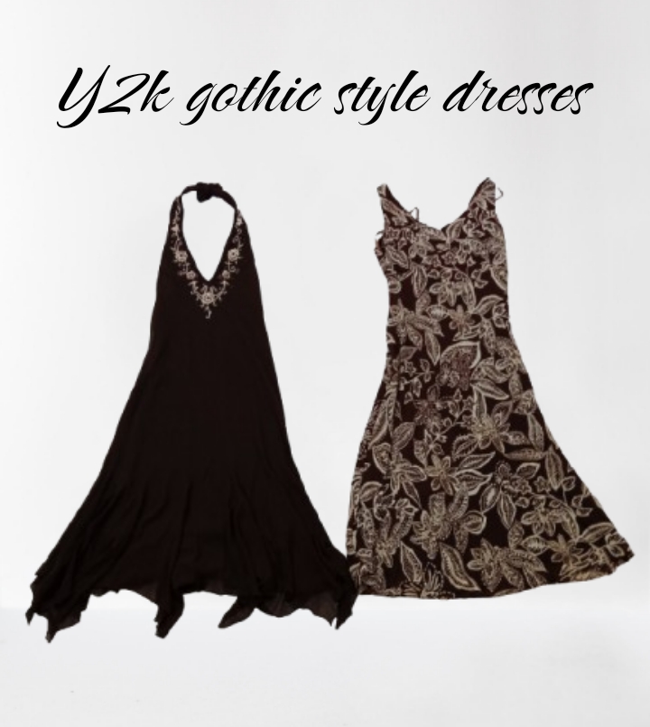 Y2K gotische Stilkleider