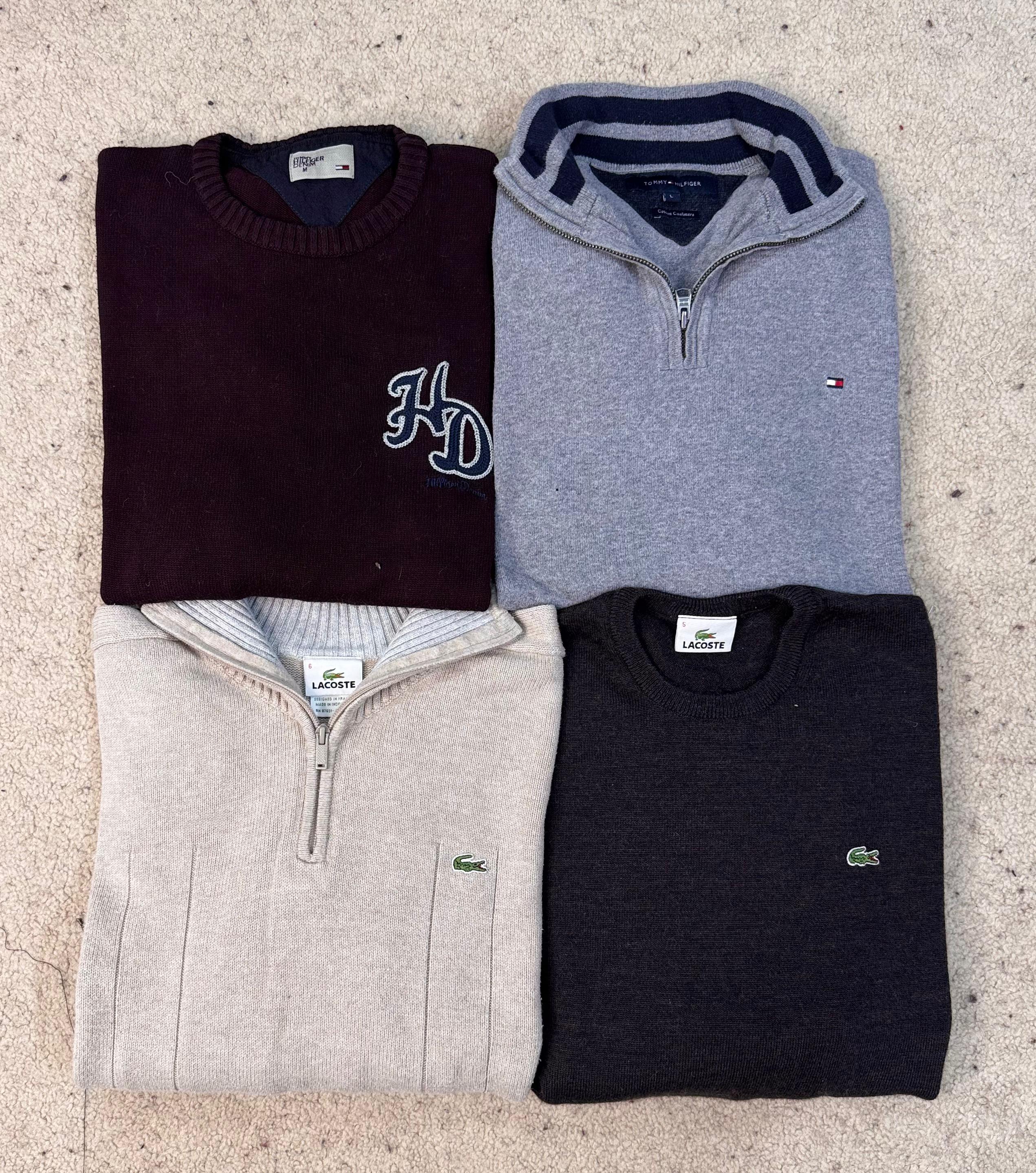 #VV379 Pulls Lacoste/Tommy 15 pièces