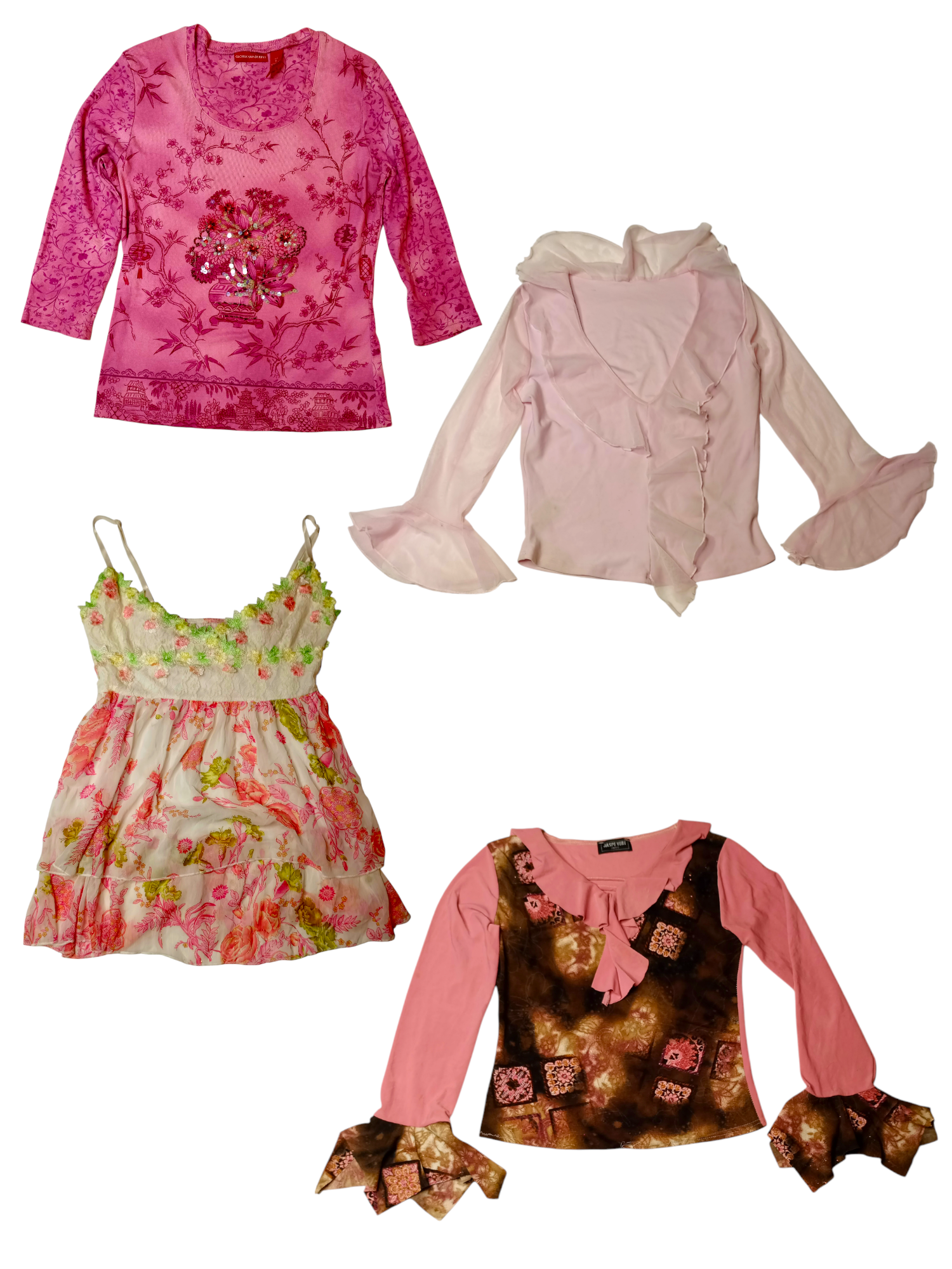 Y2K Pretty Pink Mix Tops (Ts-161)