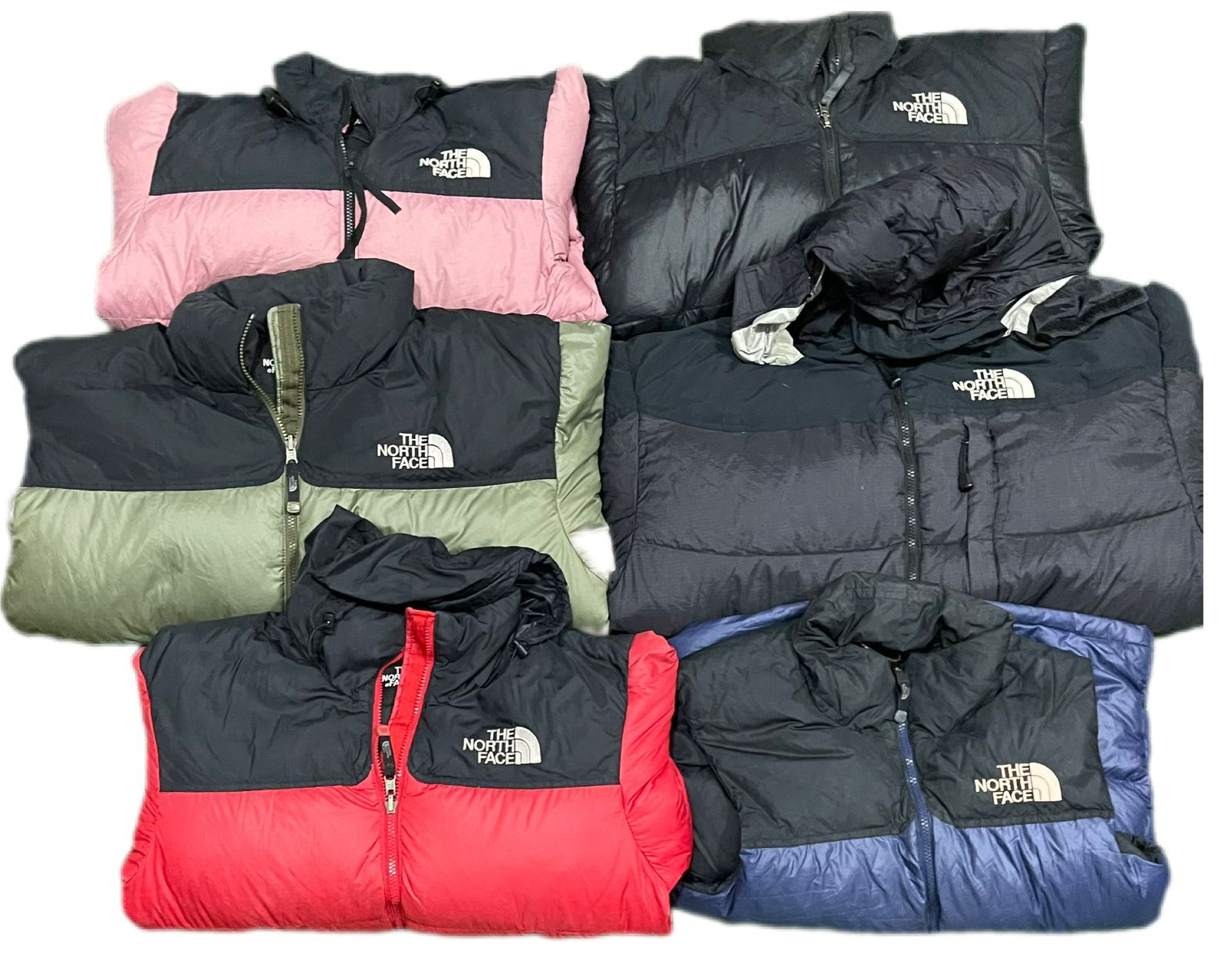 TNF nuptse 700 vestes 10 pcs