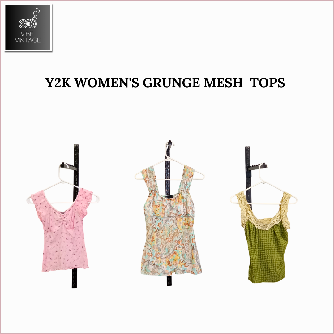 HAUTS MESH GRUNGE FEMME Y2K - 08 PCS