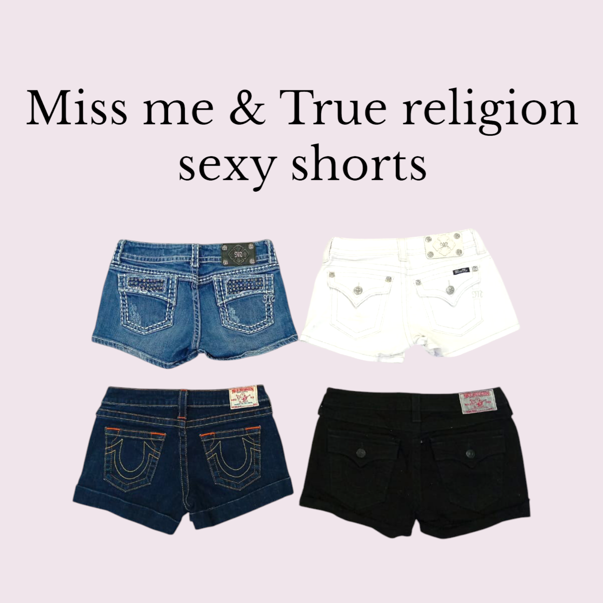 shorts sexy miss me & true religion