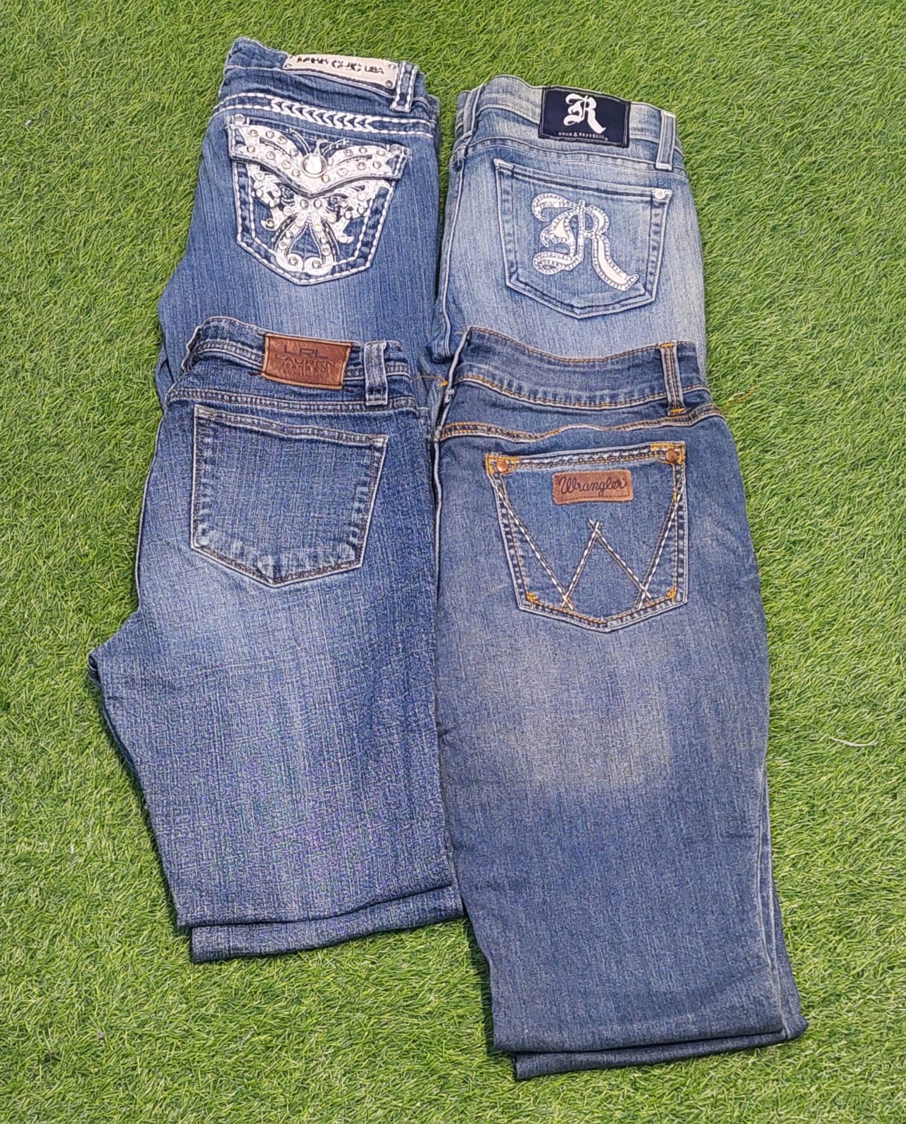 Y2k Embellished womenswear jeans  (FF-216)