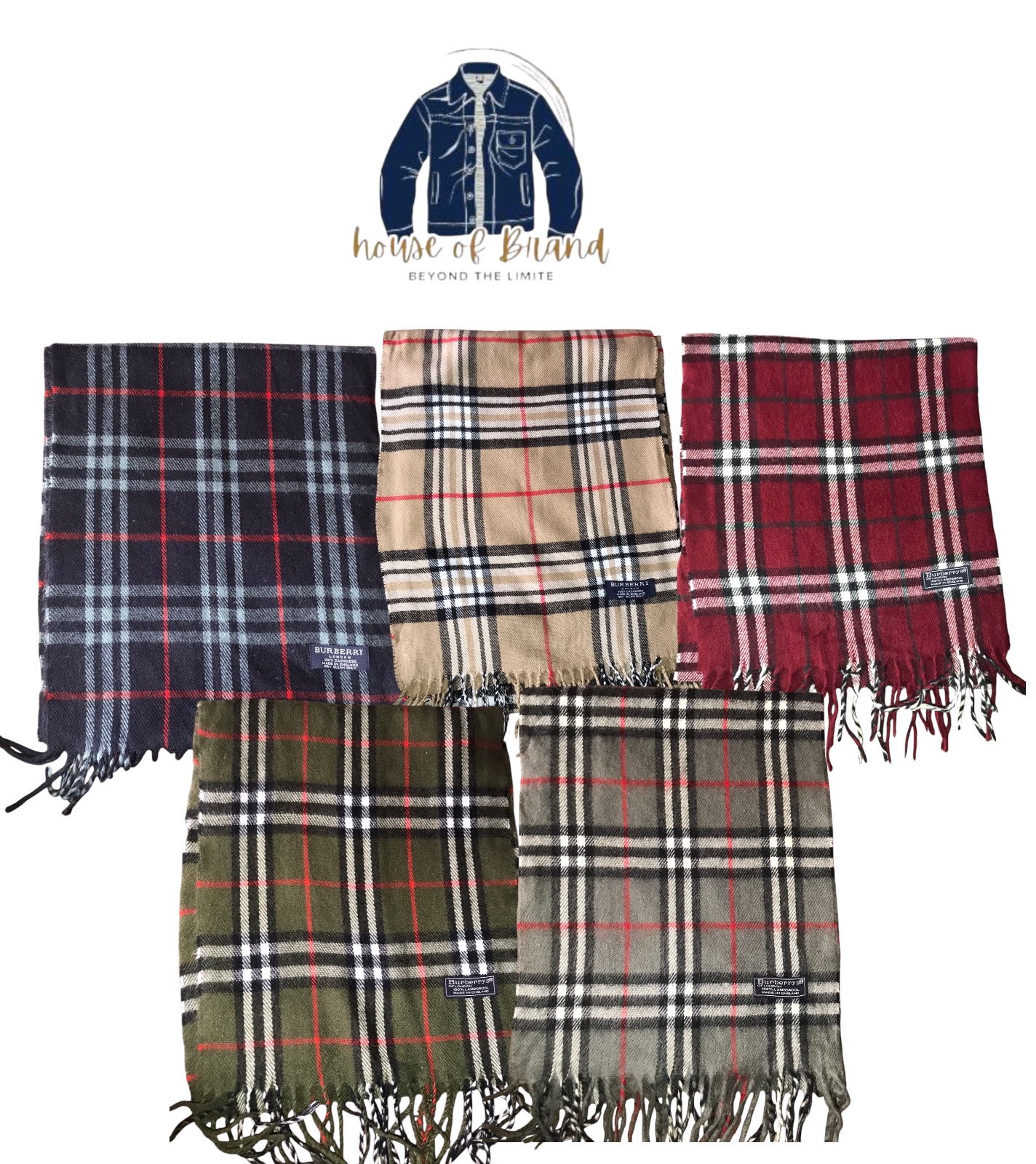 90's Clueless Y2k Burberry scarves