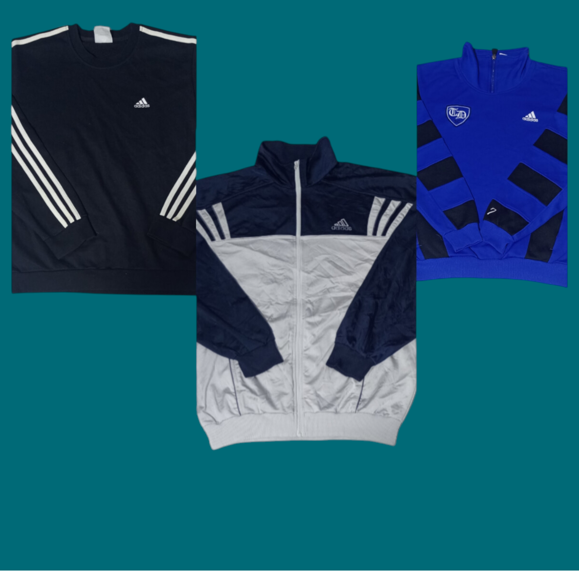 Veste de survêtement Adidas et sweat-shirts 13 pièces