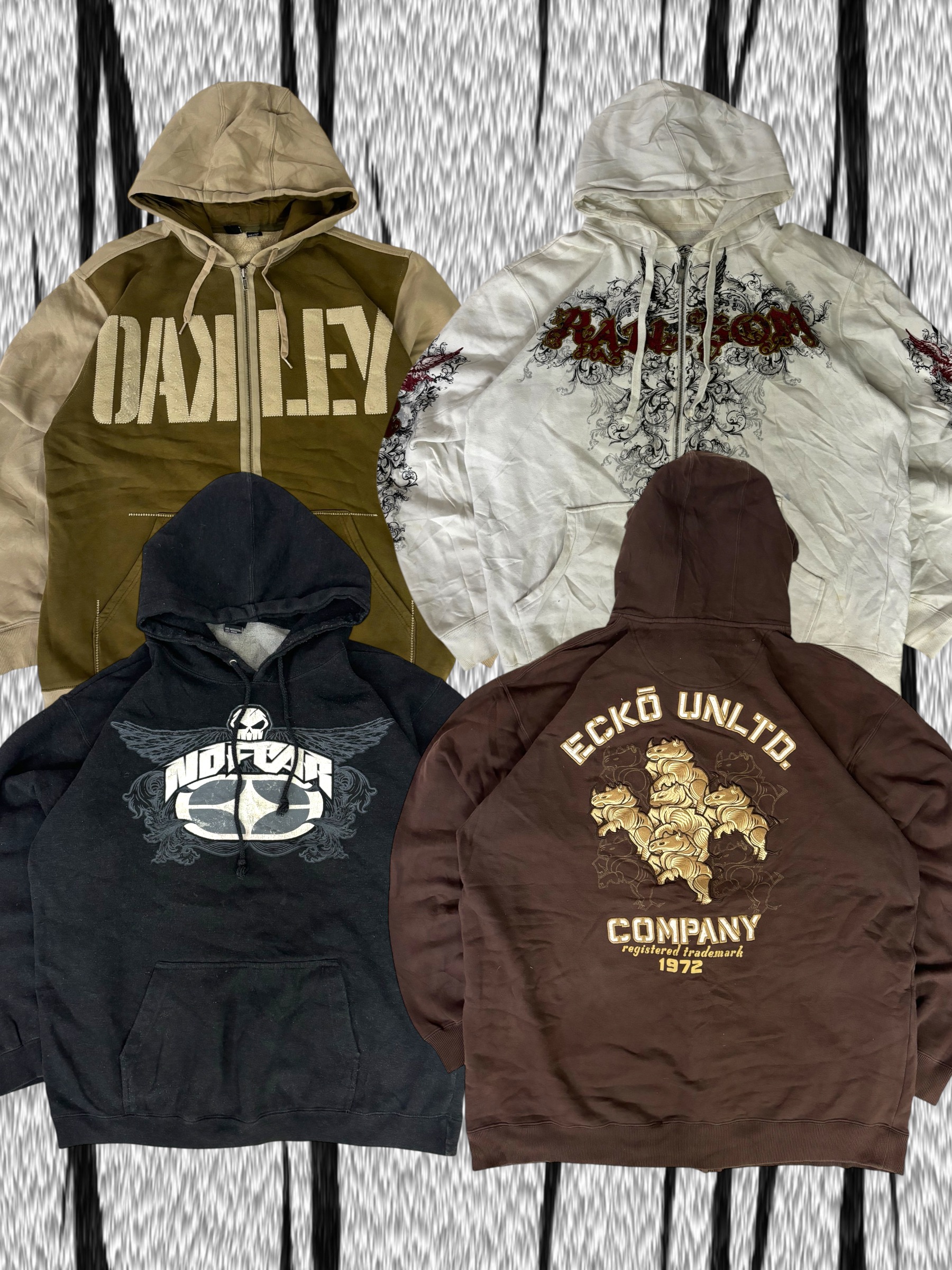 Y2K Hip Hop Skatewear Surfwear Hoodies/Sweatshirts 20 Stück (B67)