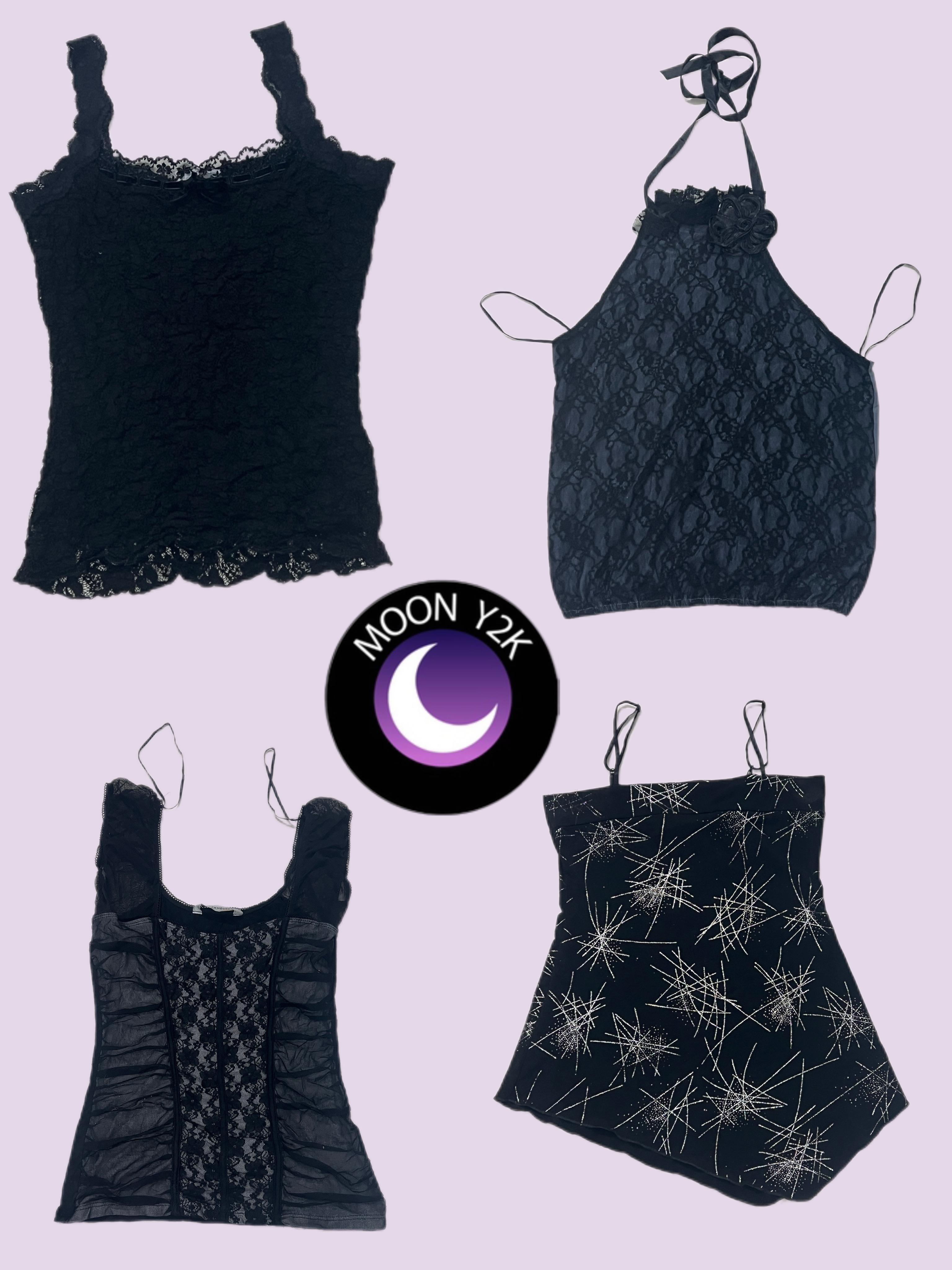 Y2k Gothic E-Girl Tops (A-165)