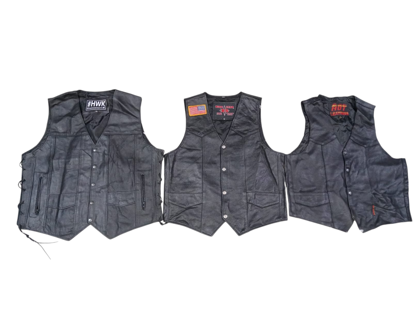 Y2K Leather Vest - 14 Pcs