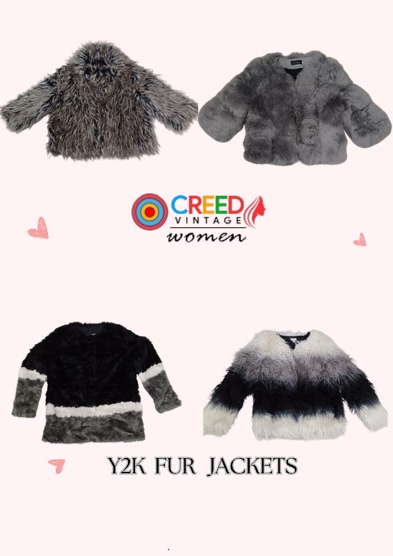 CR2986 Y2K fur Jackets - 10 Pcs