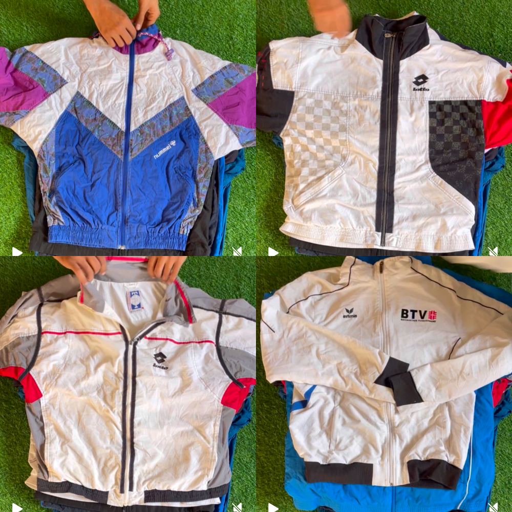 Mix branded parachute jackets 17 pcs