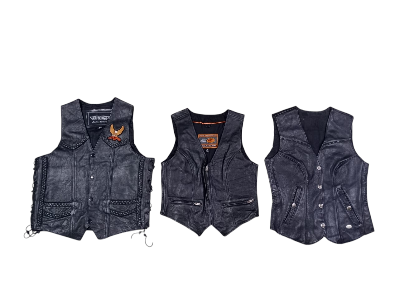 Y2K Unique leather vest - 12 pcs - dec7/24