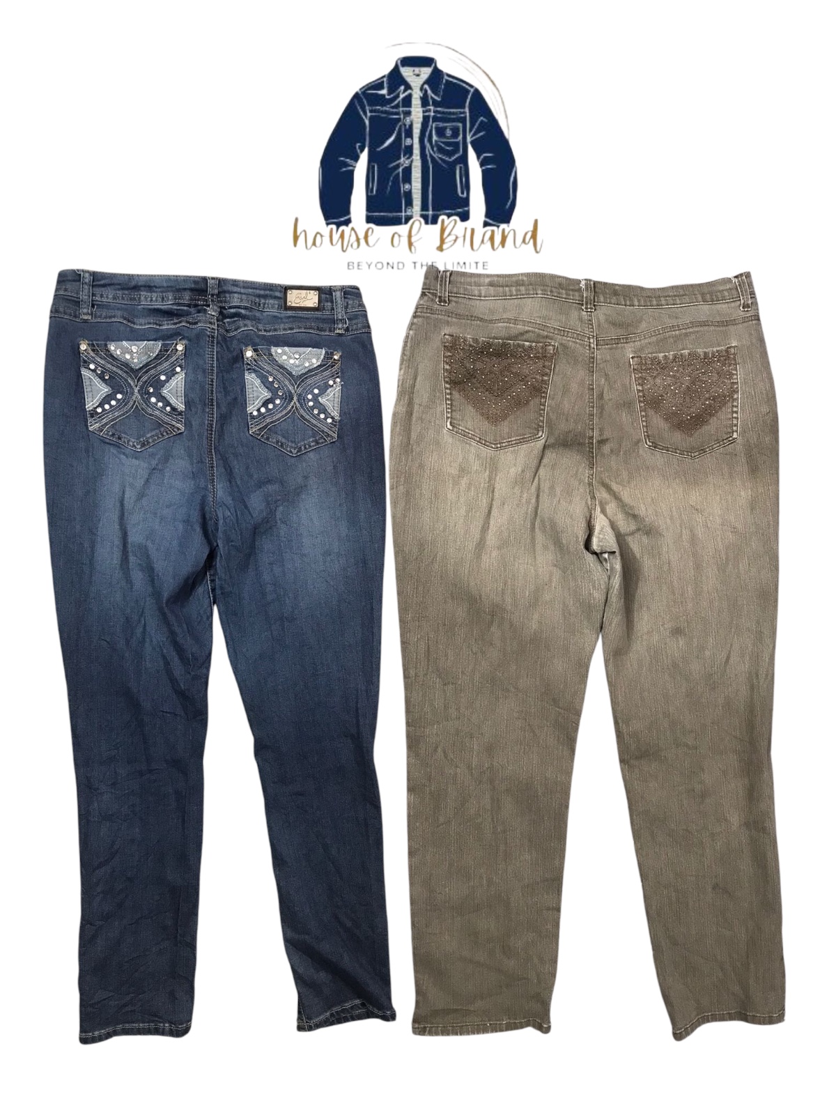 Y2k design flare jeans