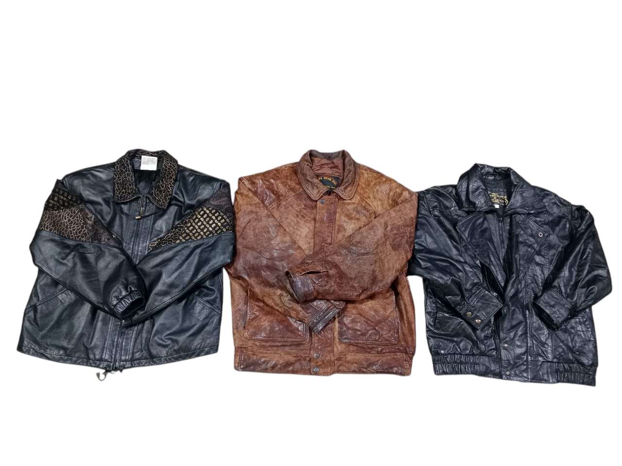 90's Leather Bomber jacket - 9 pcs - dec11/24