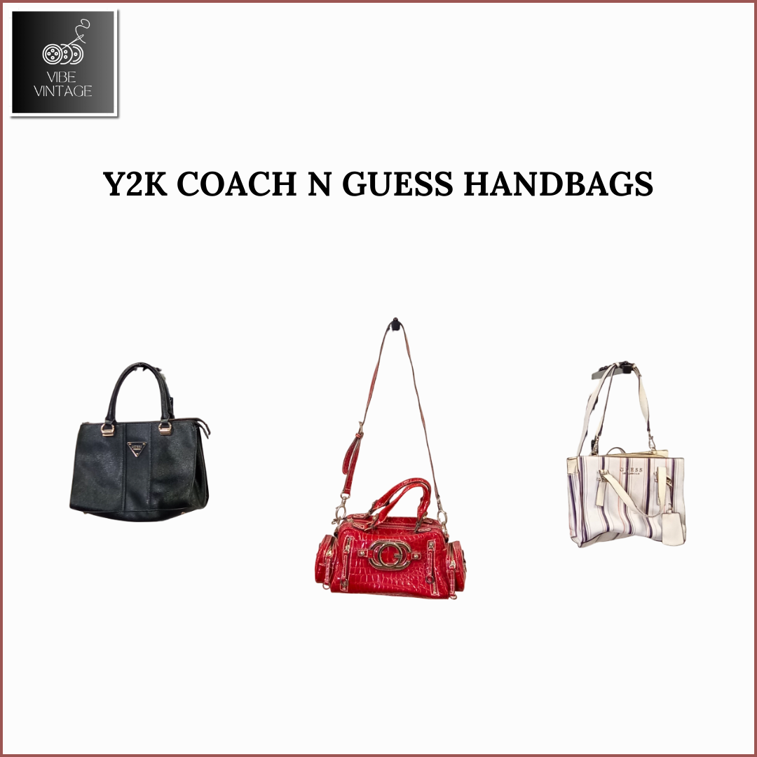 SACS À MAIN Y2K COACH & GUESS - 12 PIÈCES