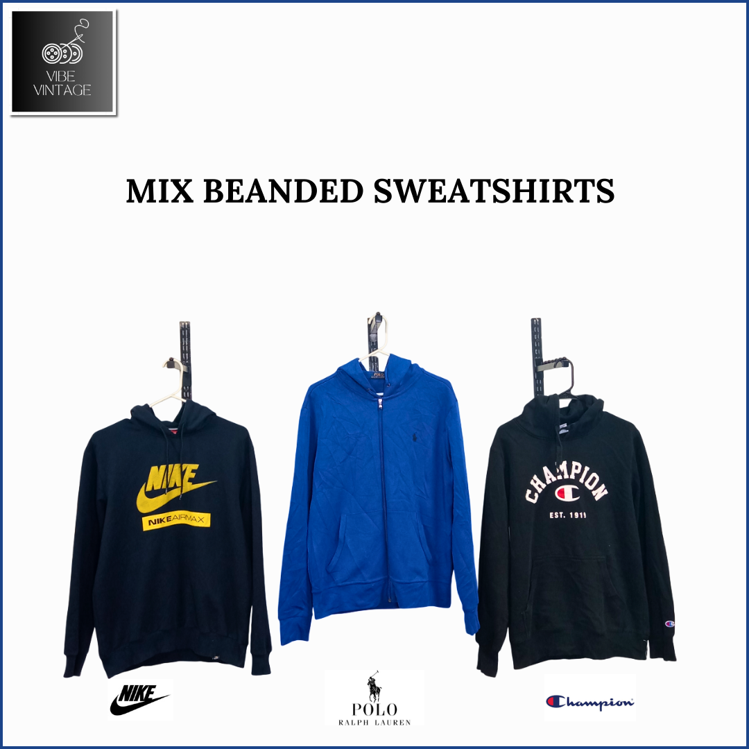 MIX DE SWEAT-SHIRTS DE MARQUE - 20 PIÈCES