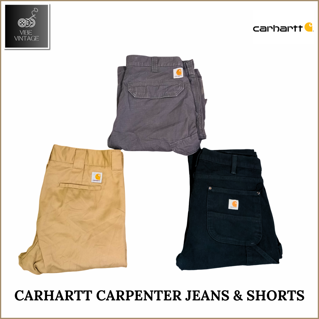 JEANS ET SHORTS CARHARTT CARPENTER - 11 PIÈCES