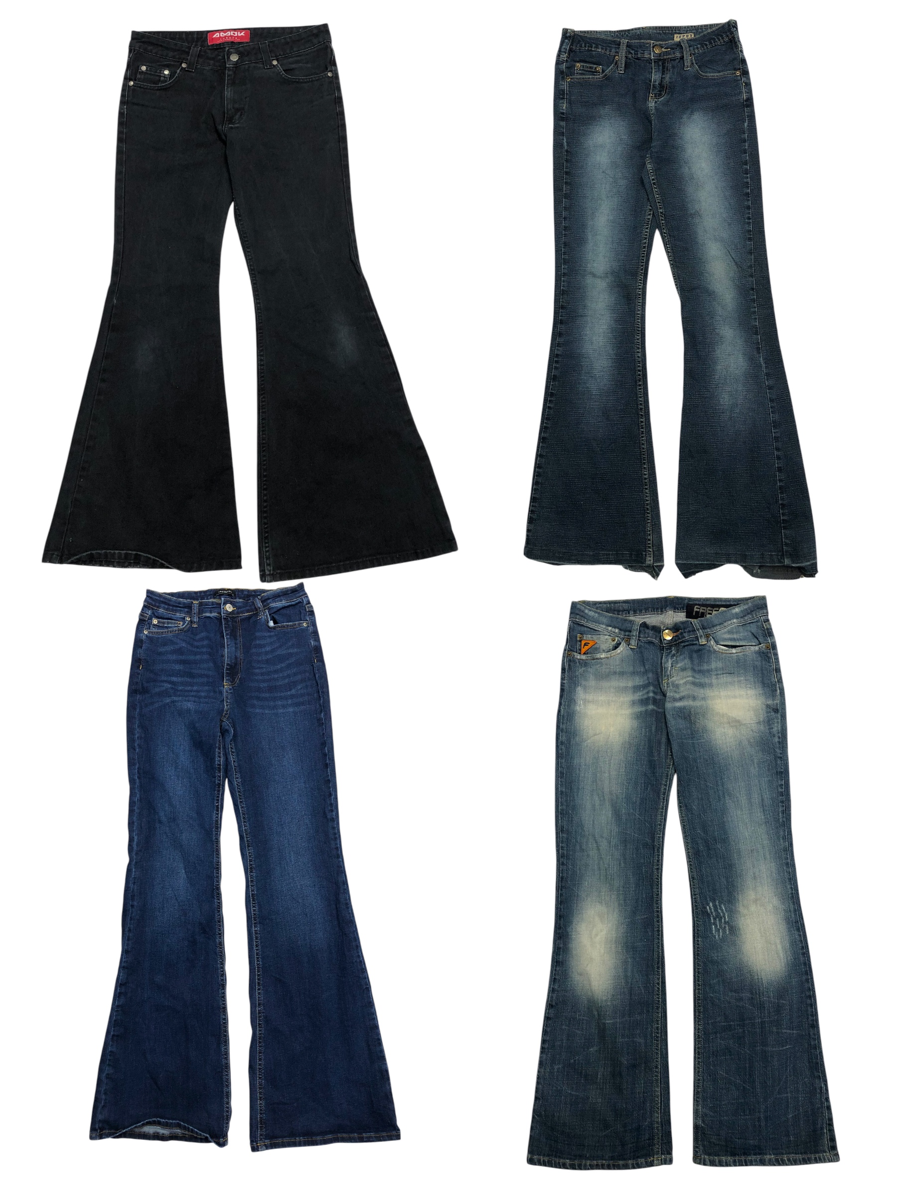 Y2K Nostalgic Flared Jeans Dreams S-789