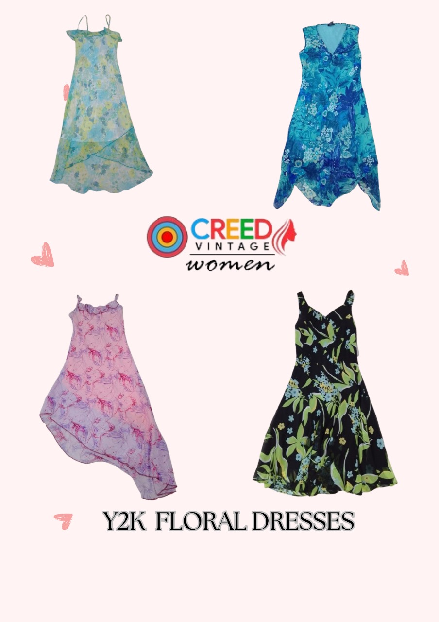 CR2990 Y2K Robes Florales - 10 Pcs