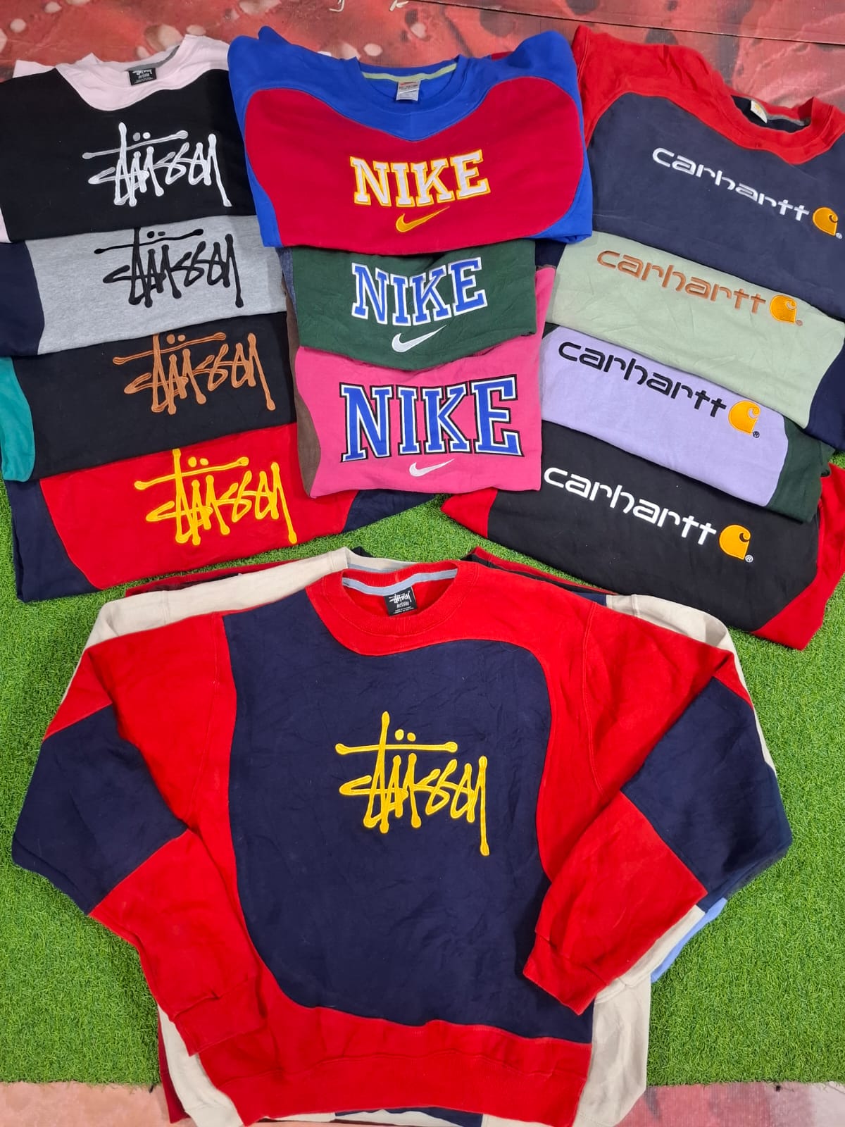 Sweatshirt stussy de style rework.