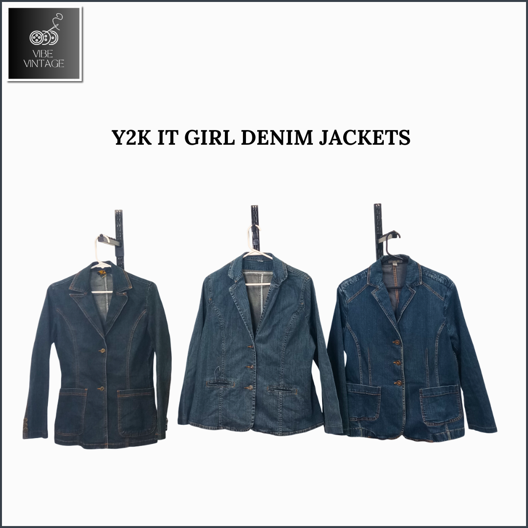 Y2K IT GIRL DENIM JACKETS - 08 PCS ( BUNDLE 2)