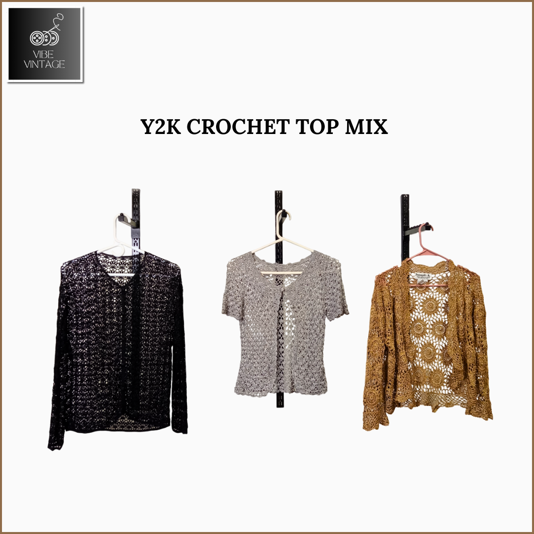 Y2K CROCHET TOP MIX - 09 PCS (BUNDLE 1)