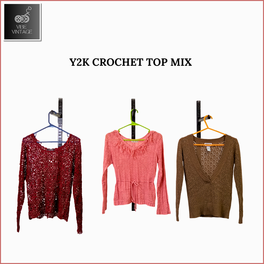 Y2K CROCHET TOP MIX - 08 PCS (BUNDLE 2)