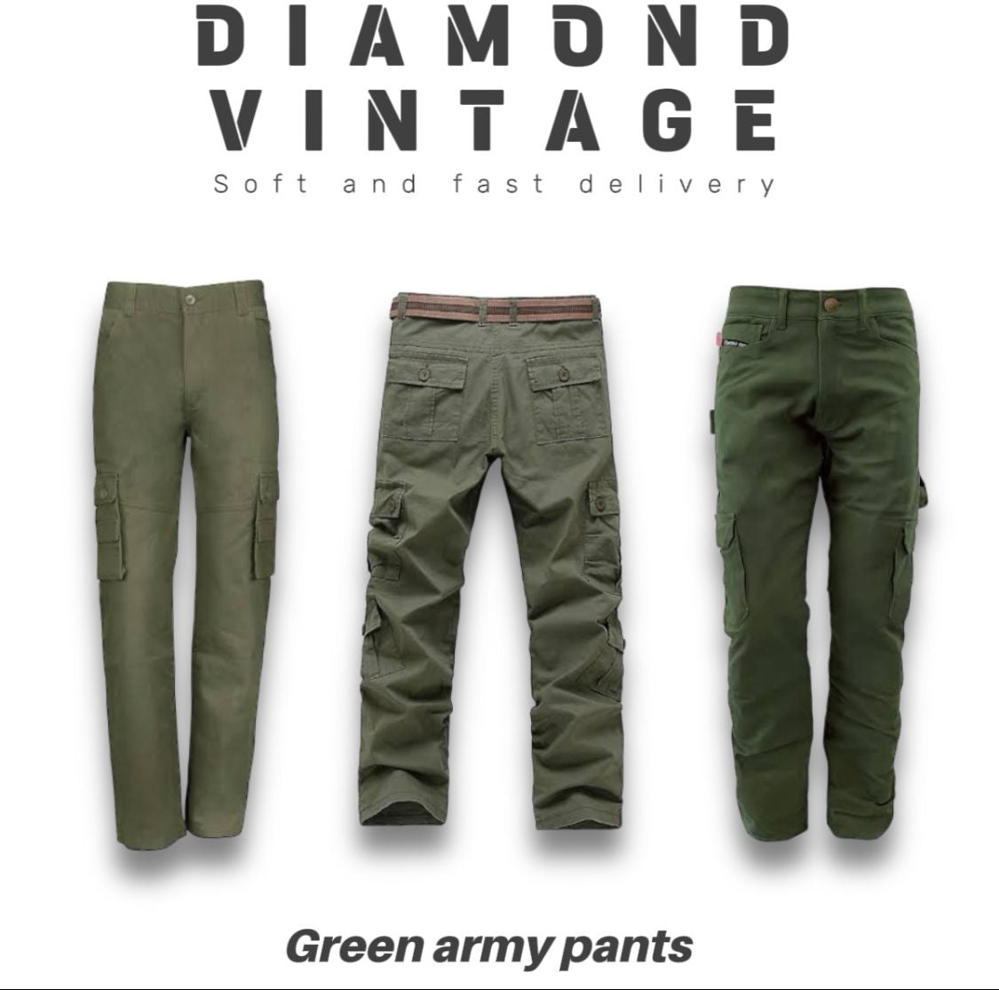 Green Army Pant 25 Piece