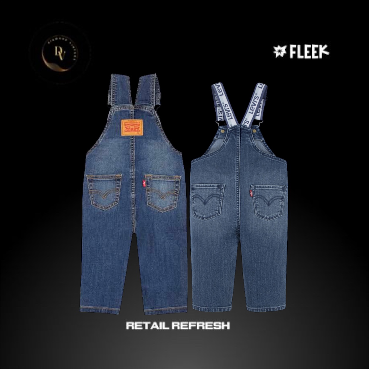 Levi's Kids Dungaree 18 Piece