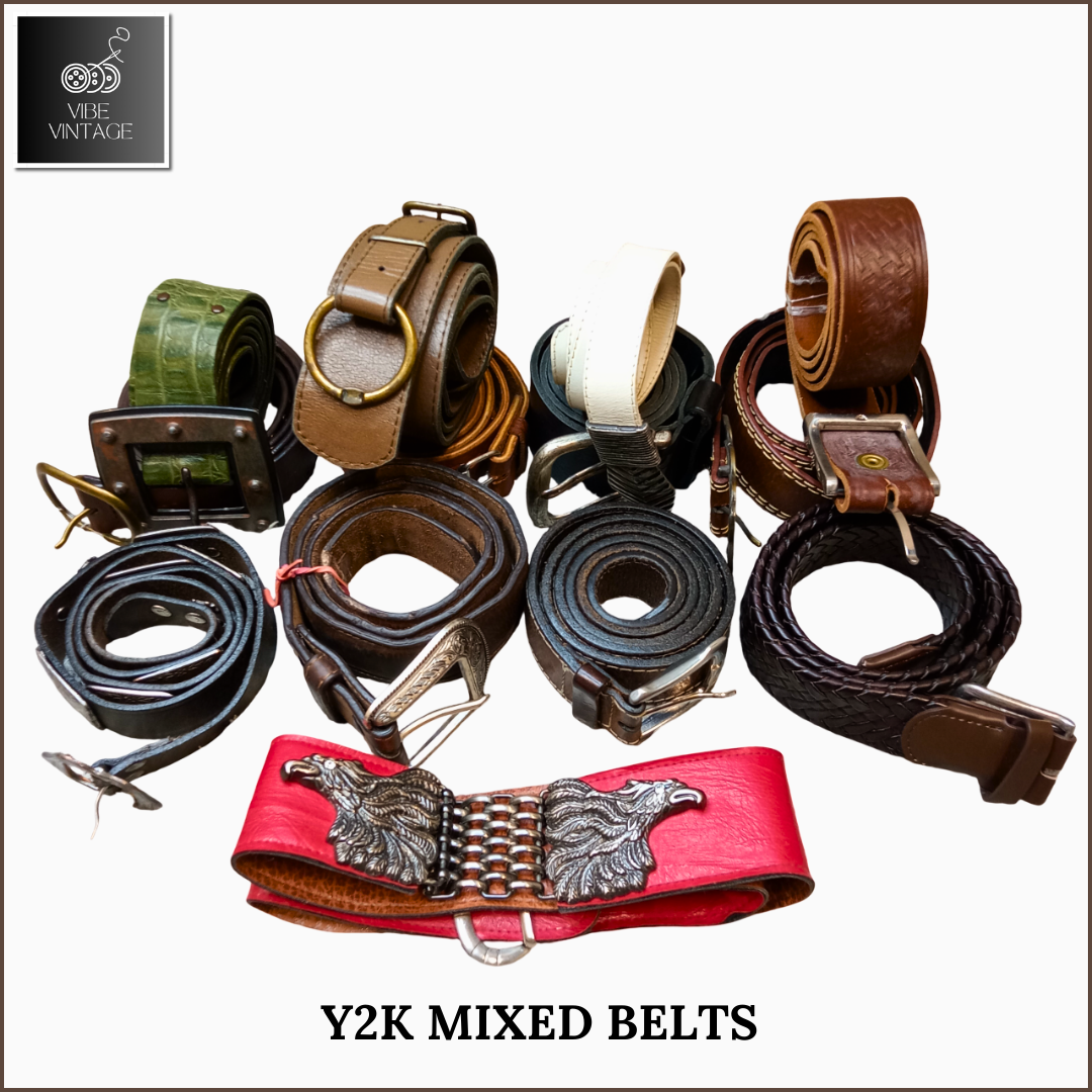 Y2K MIXED BELTS - 13 PCS