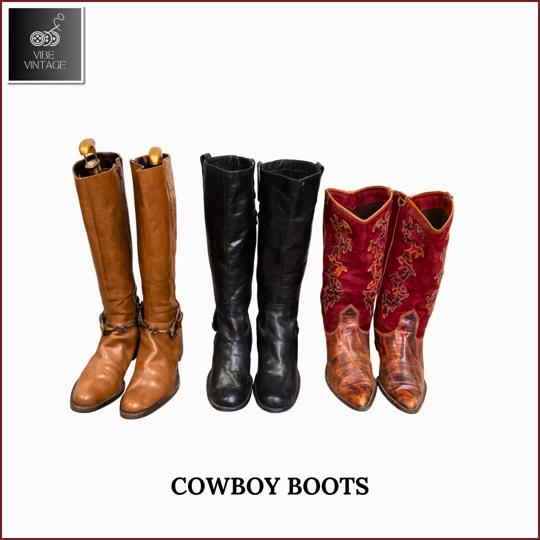 BOTTES STYLE COWBOY POUR FEMMES - 12 PCS