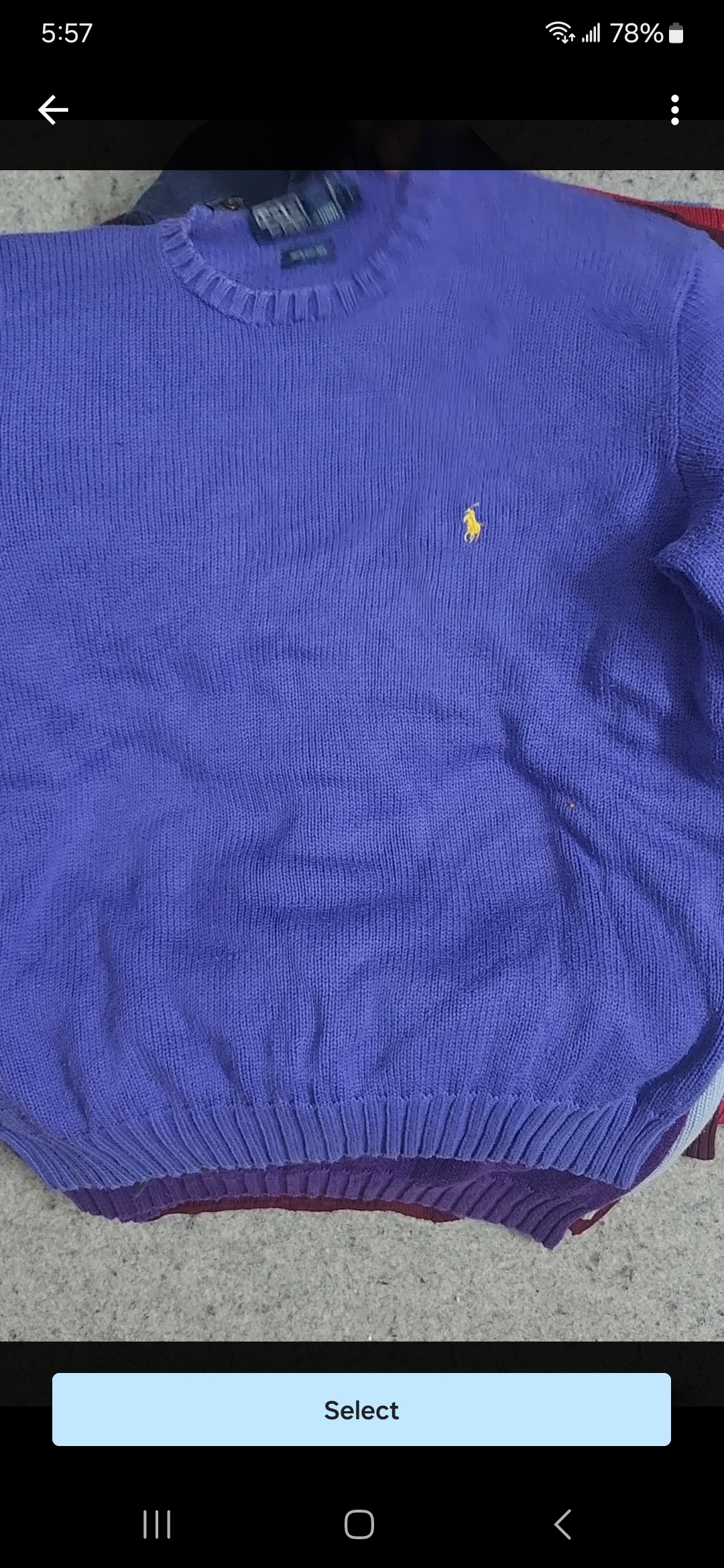 Ralph lauren heavy knit