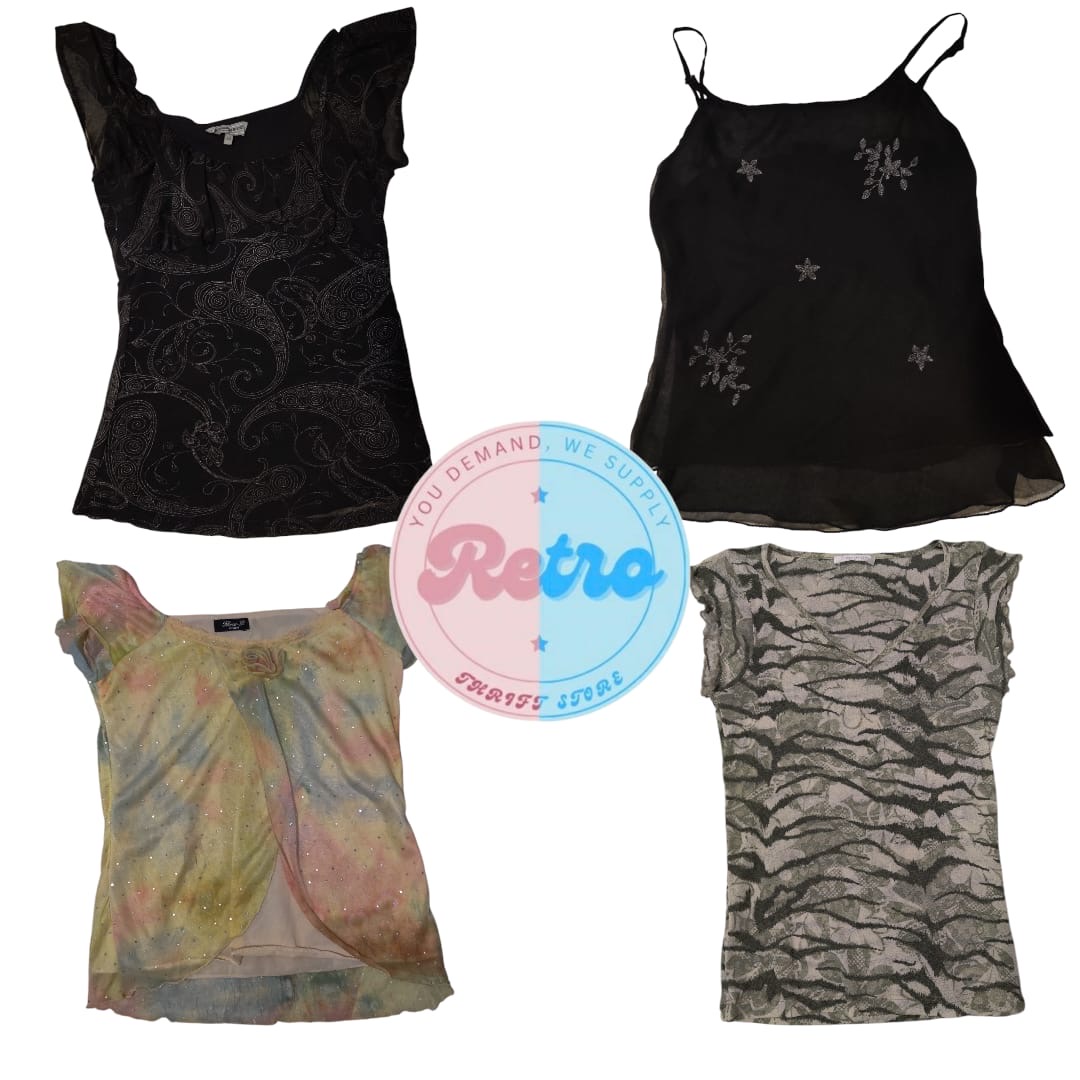 Y2K Cami Tops: 10 Stück