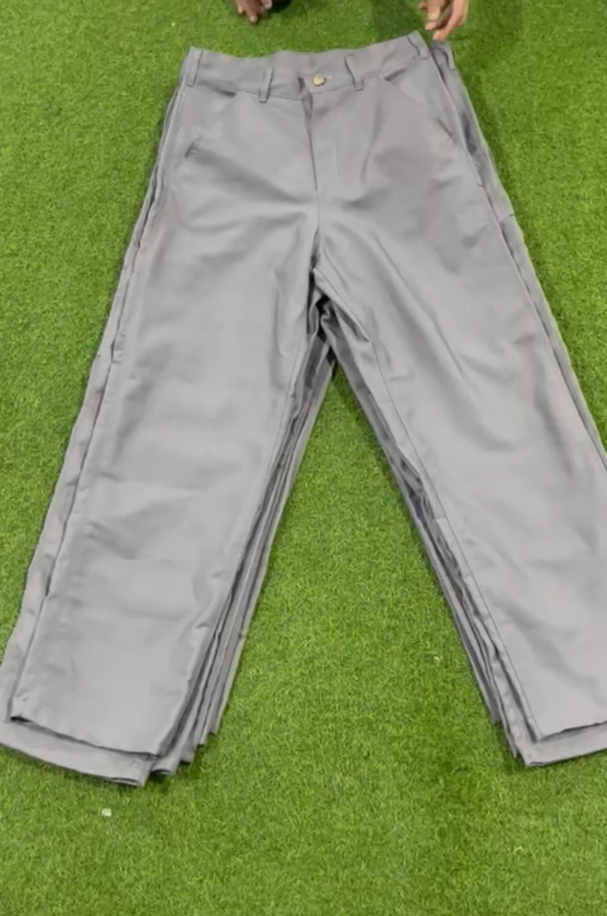 Carhartt rework style grey pant