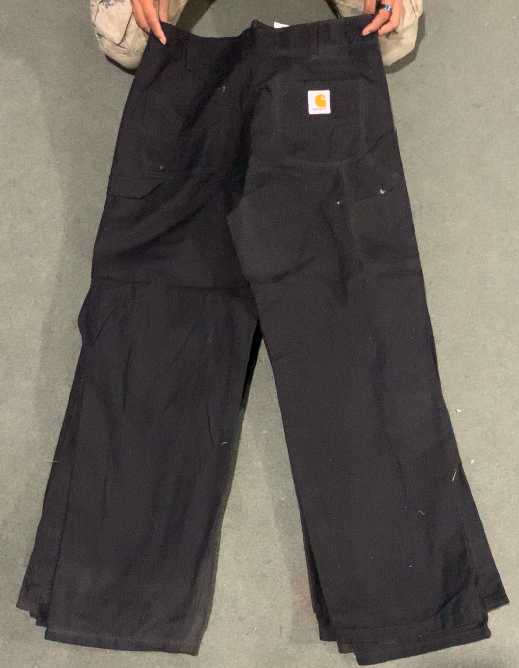 Carhartt rework style black pant