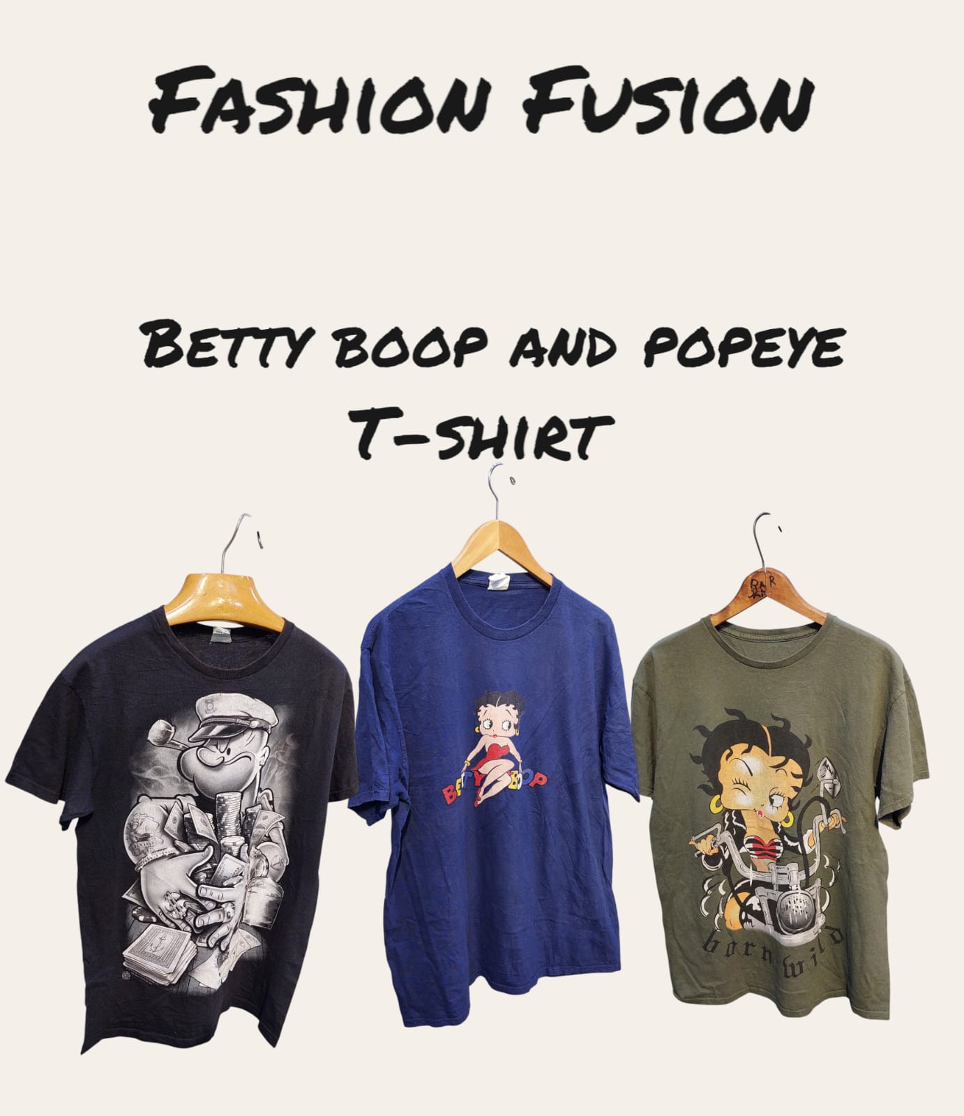 Betty boop & popeye carton tshirt (FF-266)