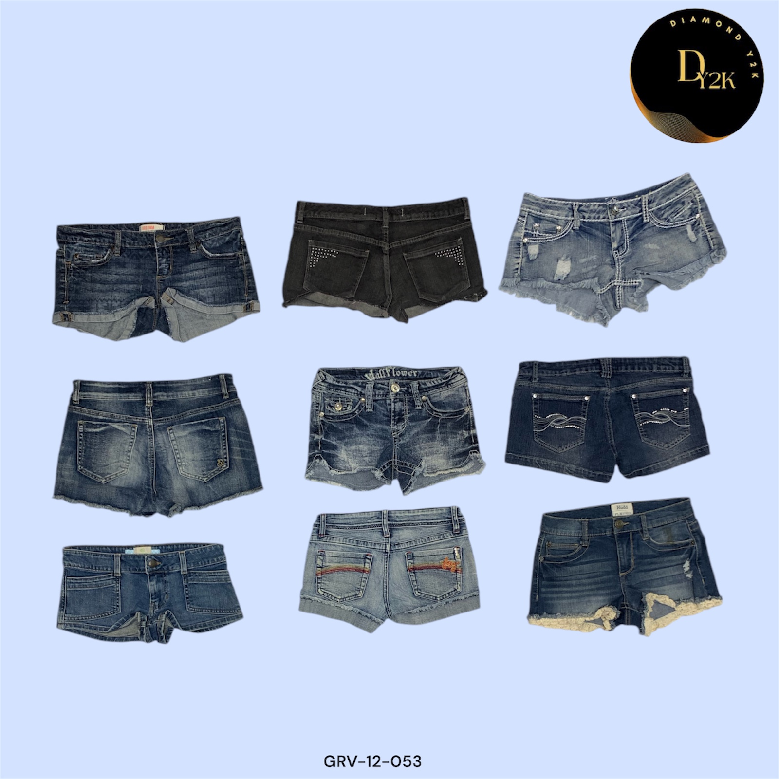 Y2K Denim Mini Shorts Bundle: Mudd & More Classics GRV-12-053)