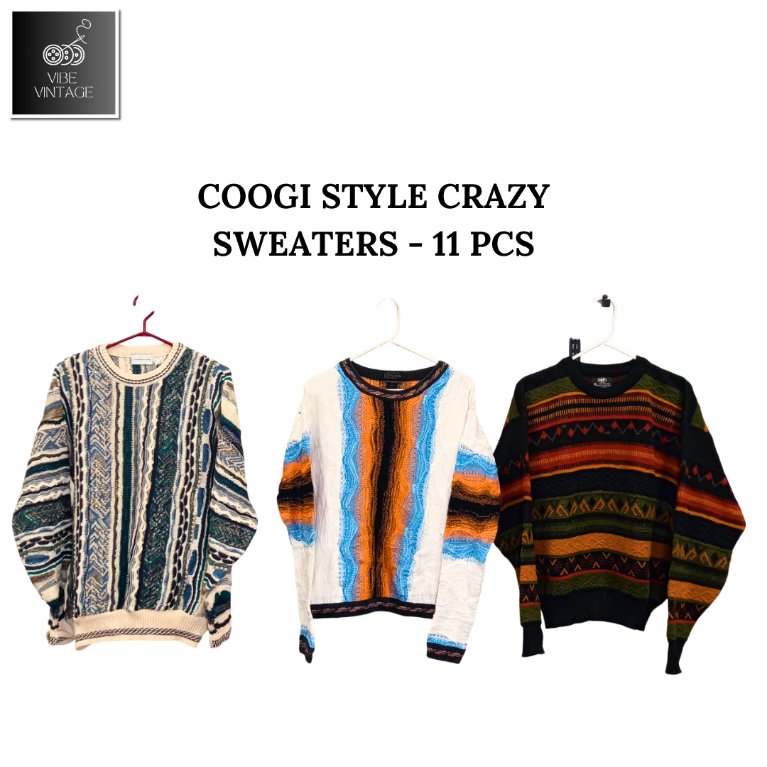 COOGI STYLE SWEATERS FOLLES - 11 PIÈCES