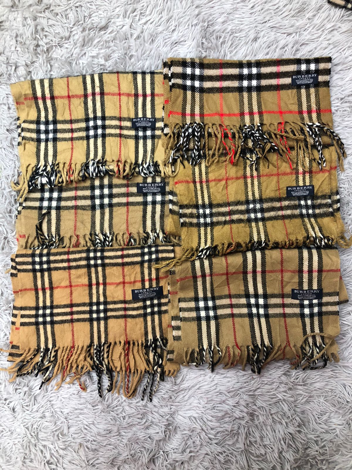 Y2K beige Burberry scarves