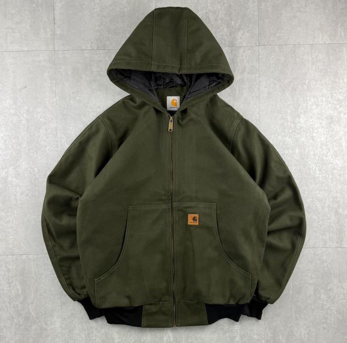 Carhartt Dunkelgrün Rework Stil Jacken