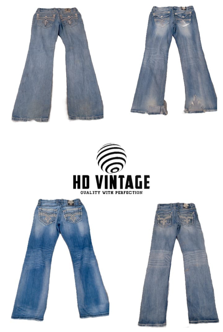 HD573 Men Baggy Rock Revival Jeans - 15 pcs